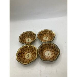 Vintage Mr. Peanut Planters Metal Candy Nut Bowls Dishes Set of‎ 4 Collectible